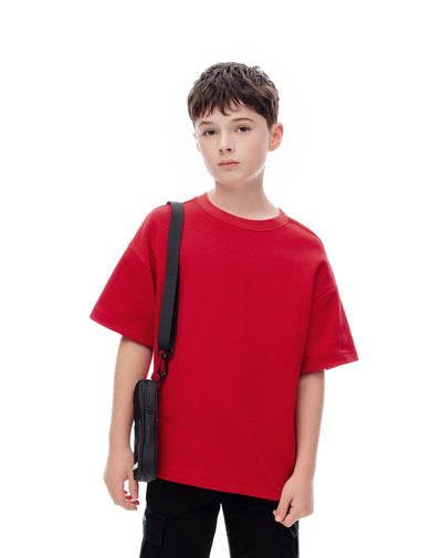 Camiseta regular fit manga corta roja