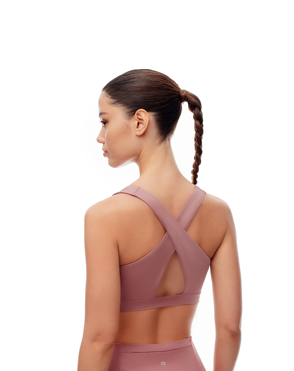 Top tiras anchas soporte medio malva