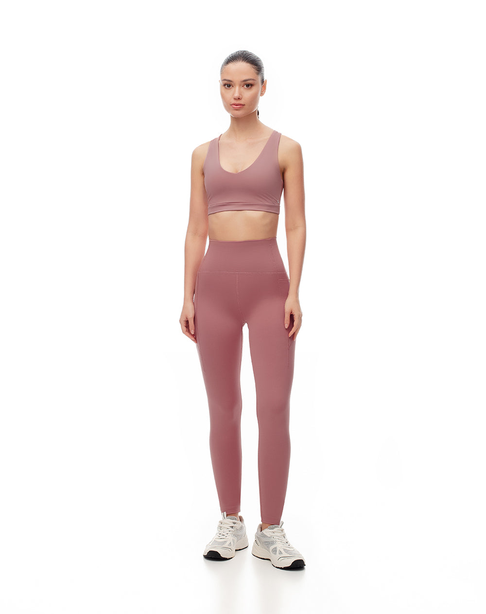 Top deportivo soporte medio malva