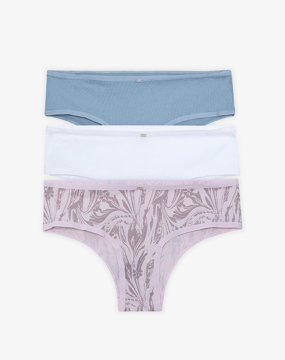 3 pantys boxer en punto tiro medio surtido