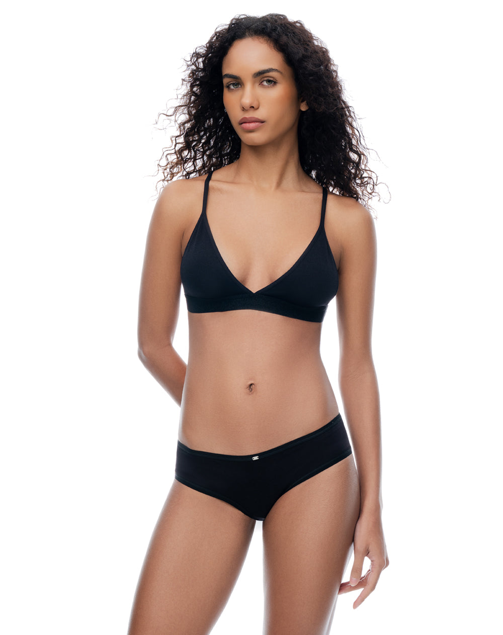 Panty cachetero algodón tiro medio x3unds surtido mujer