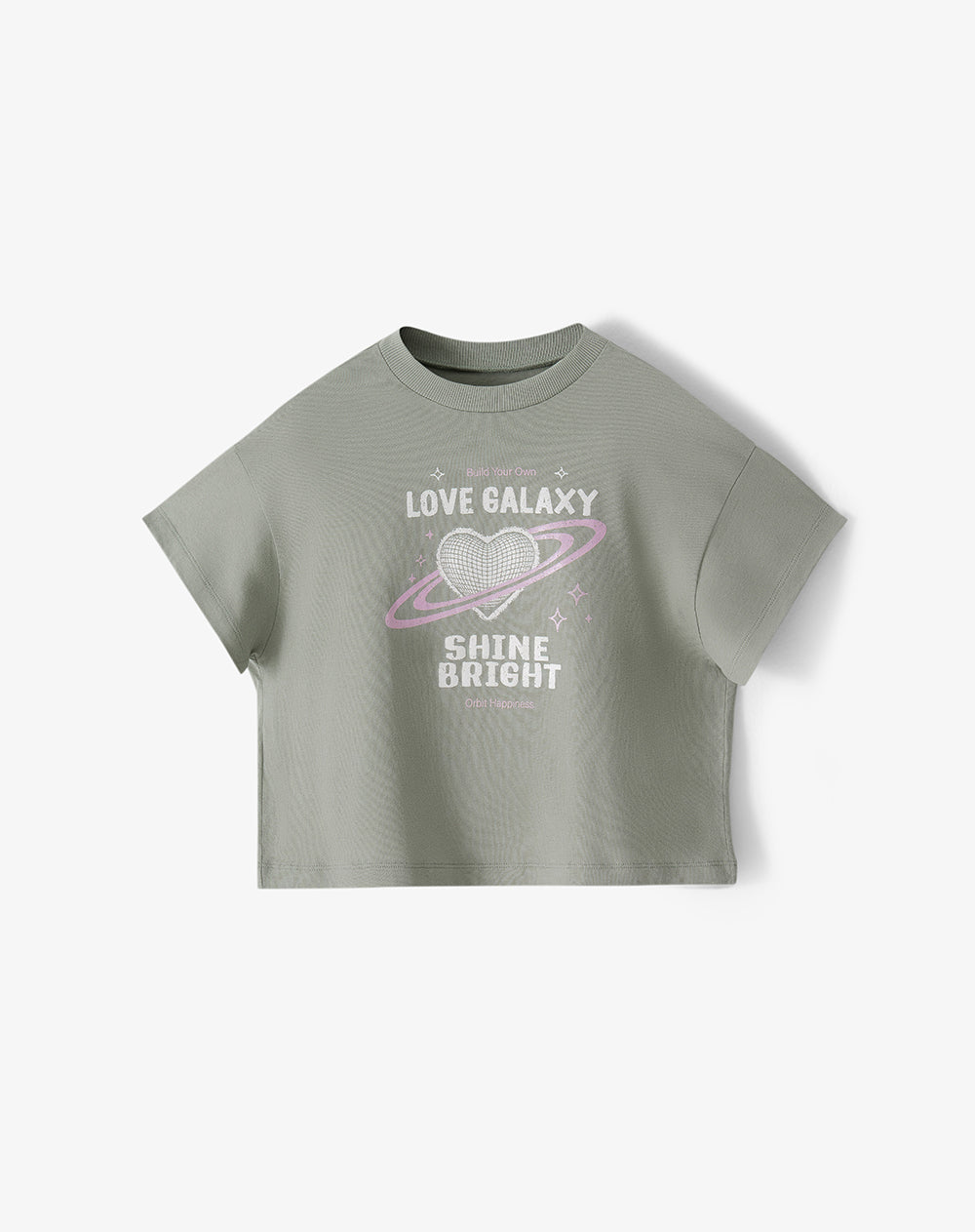 Camiseta relaxed fit manga corta verde