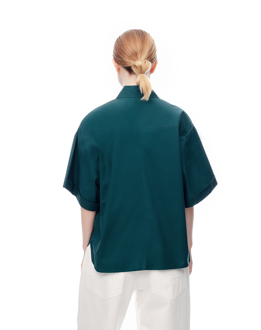 Camisa oversized fit verde