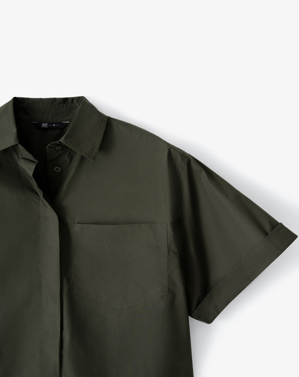 Camisa oversize verde mujer