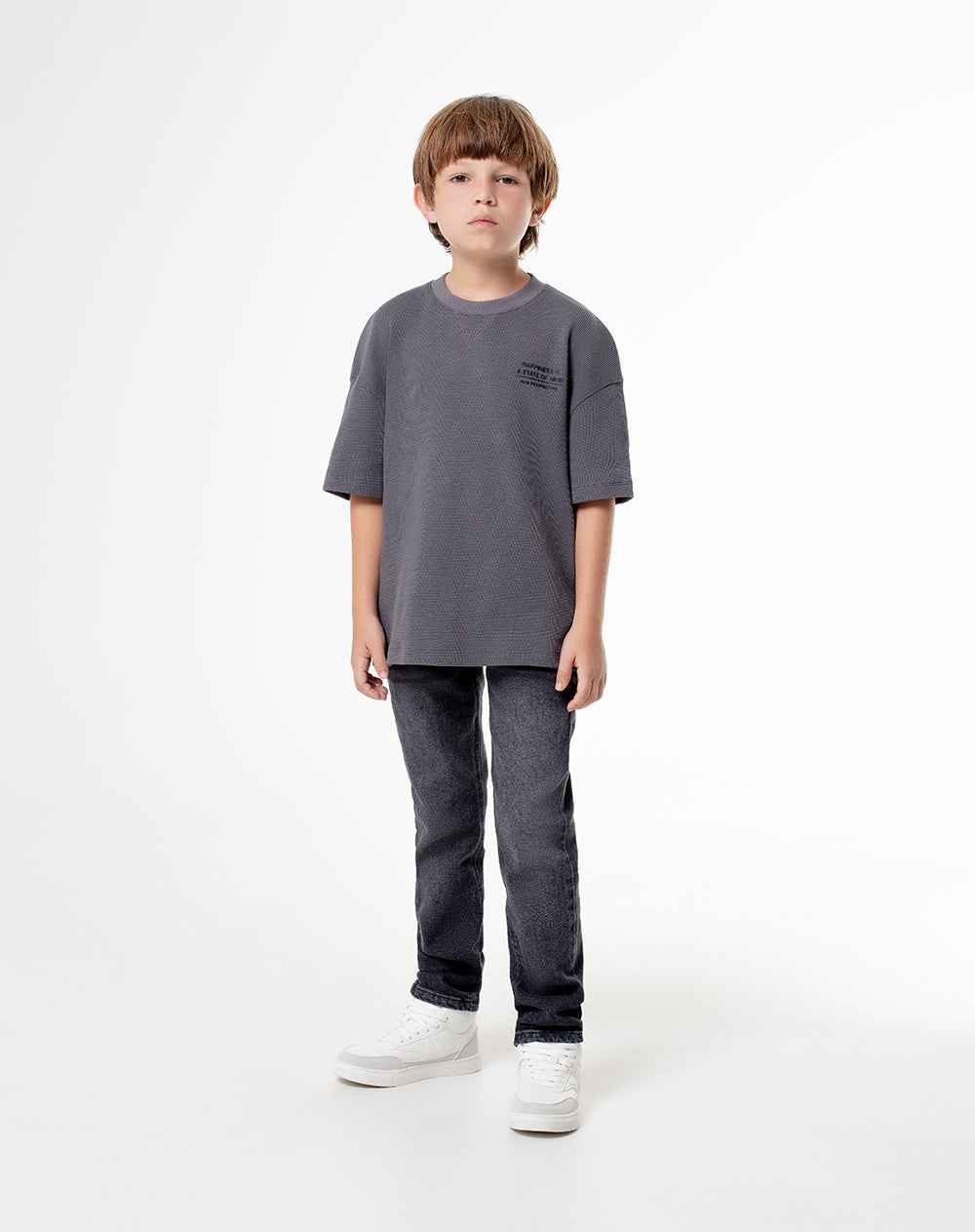 Camiseta Lepid regular fit manga corta gris