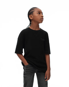 Camiseta Lepid regular fit manga corta negra