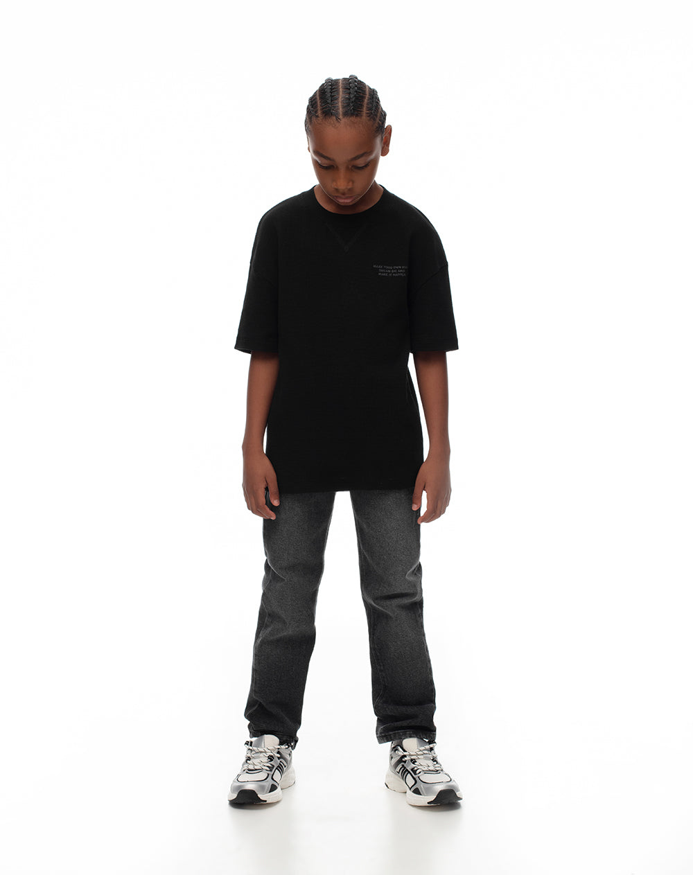 Camiseta Lepid regular fit manga corta negra