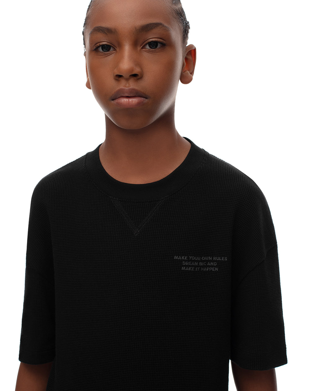 Camiseta Lepid regular fit manga corta negra