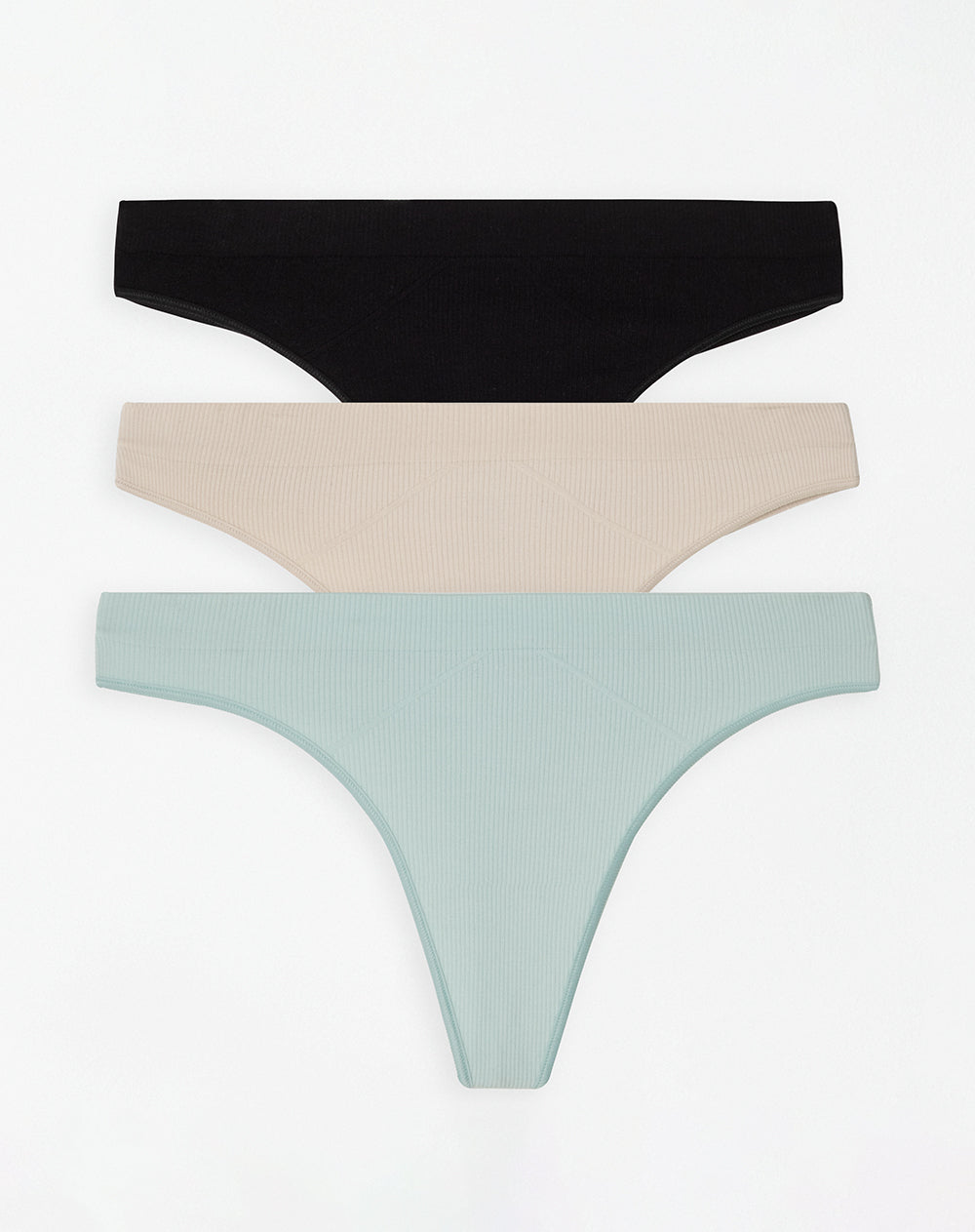 Panty tipo tanga  x3unds pocas costuras surtido