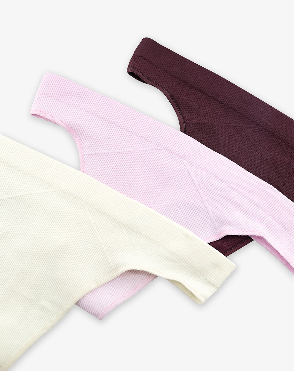 3 pantys brasilero en seamless tiro medio surtido