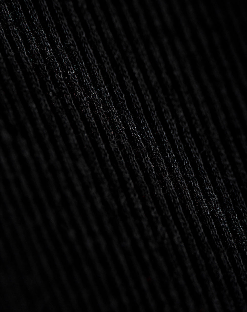 Vestido largo en rib negro