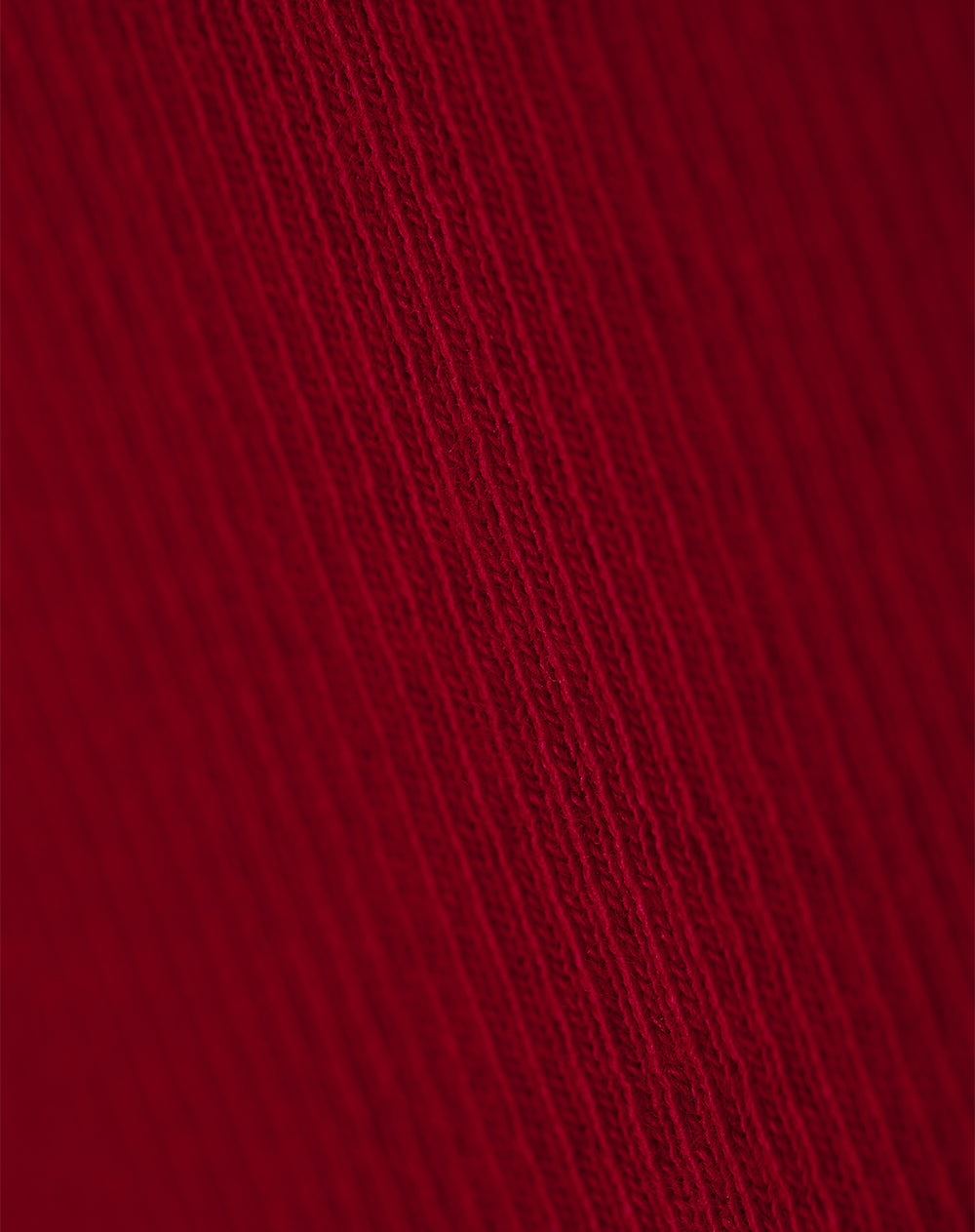 Vestido largo en rib rojo
