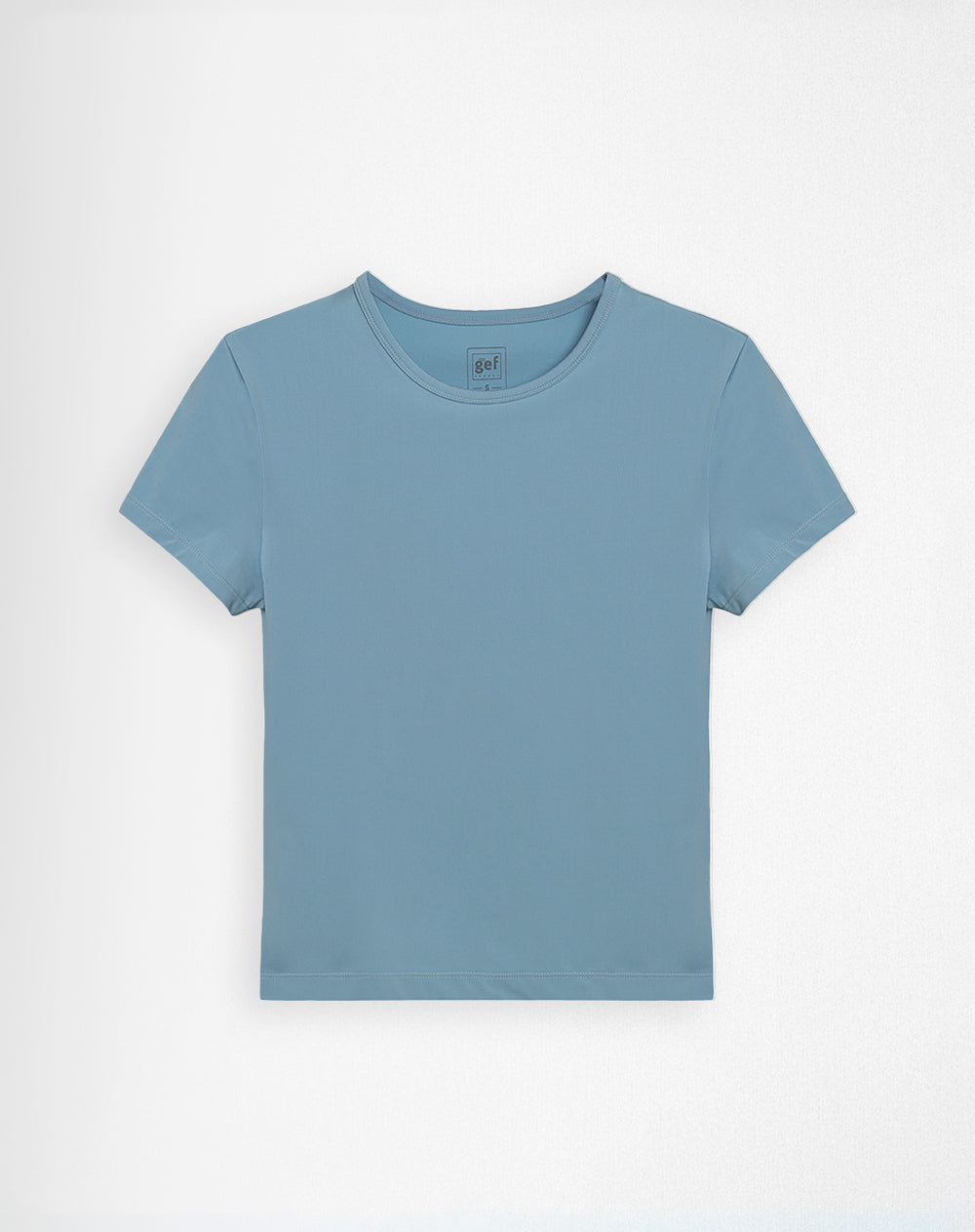 Camiseta deportiva secado rápido azul mujer