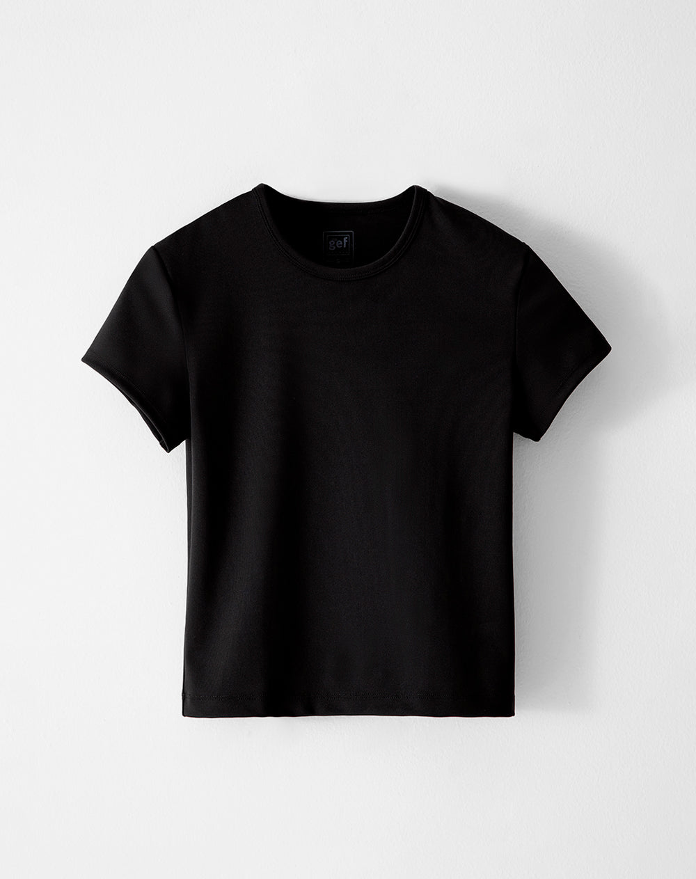 Camiseta deportiva secado rápido negra mujer