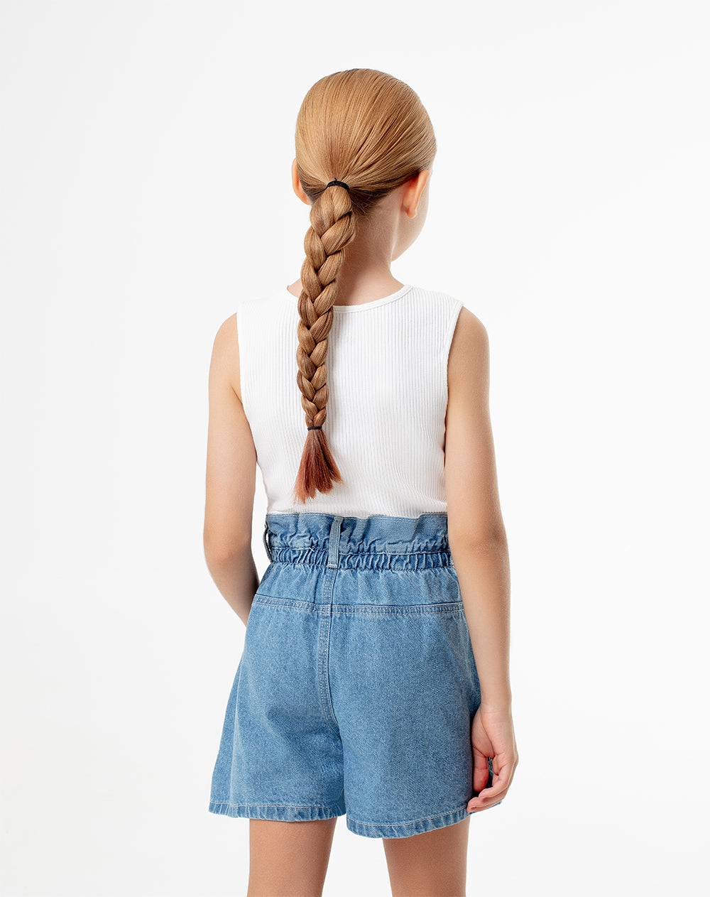 Short Lesin indigo medio