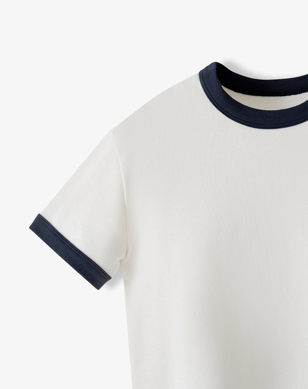 Camiseta regular manga corta vainilla niño