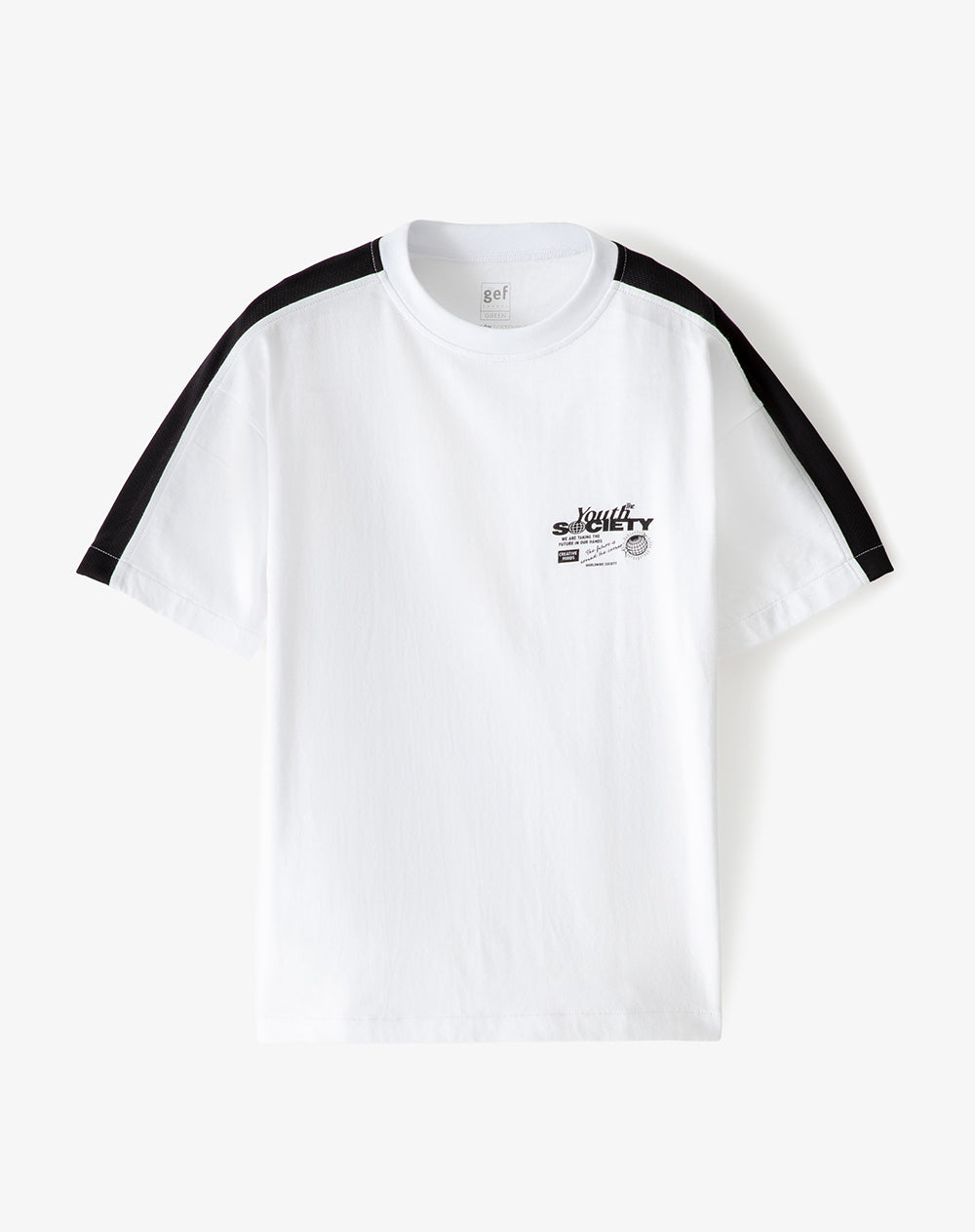 Camiseta regular fit manga corta blanca