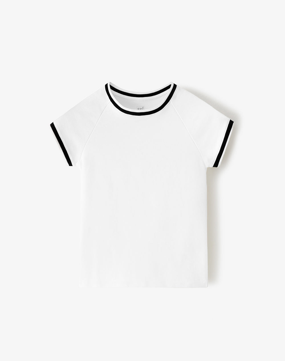 Pack x2 camiseta slim algodón blanco + negro mujer
