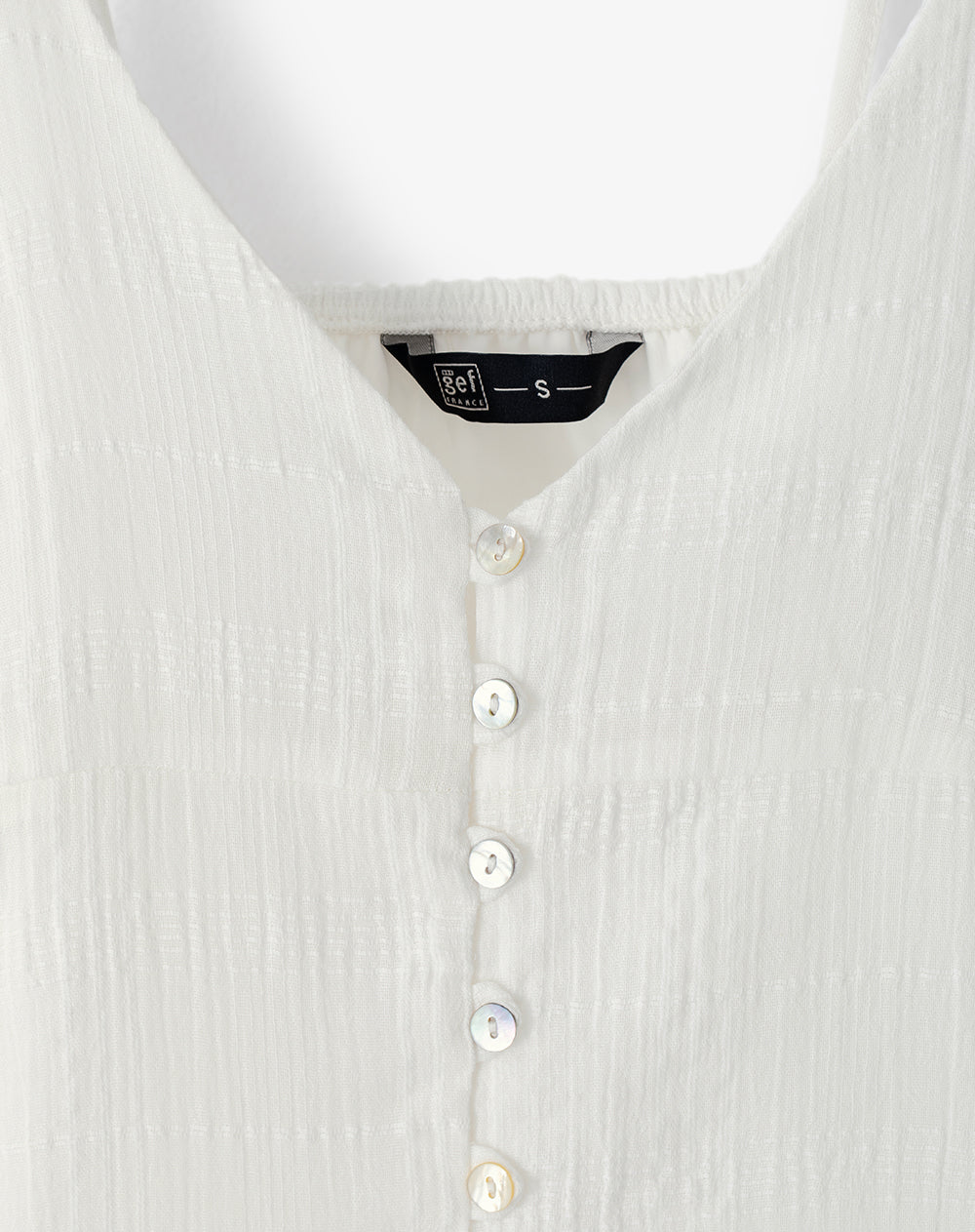 Vestido corto blanco