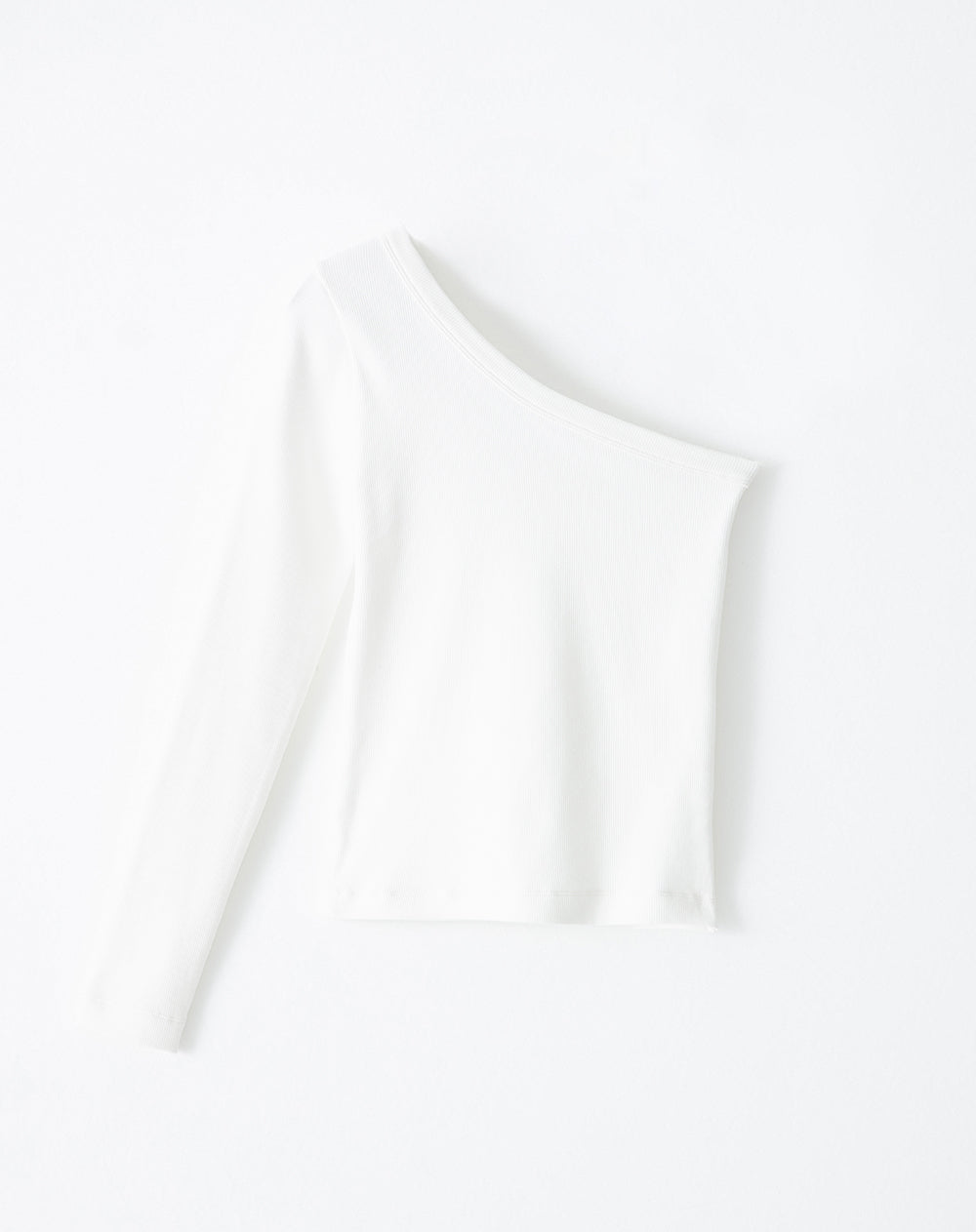 Camiseta slim fit manga larga blanca