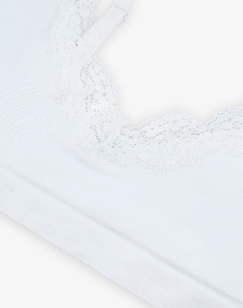 Top soporte medio seamless blanco mujer