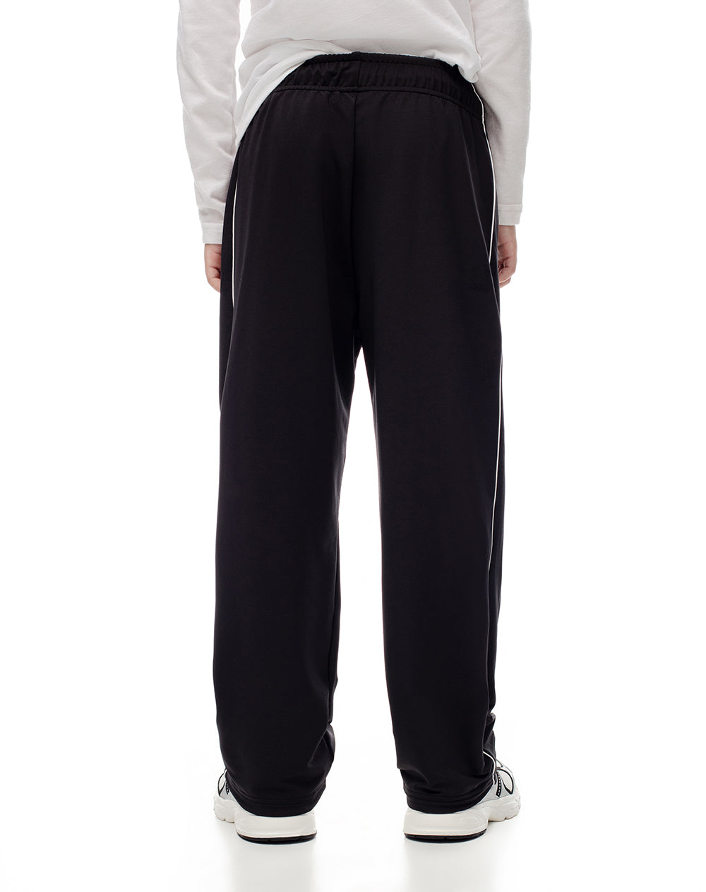 Jogger relaxed fit tiro medio negro