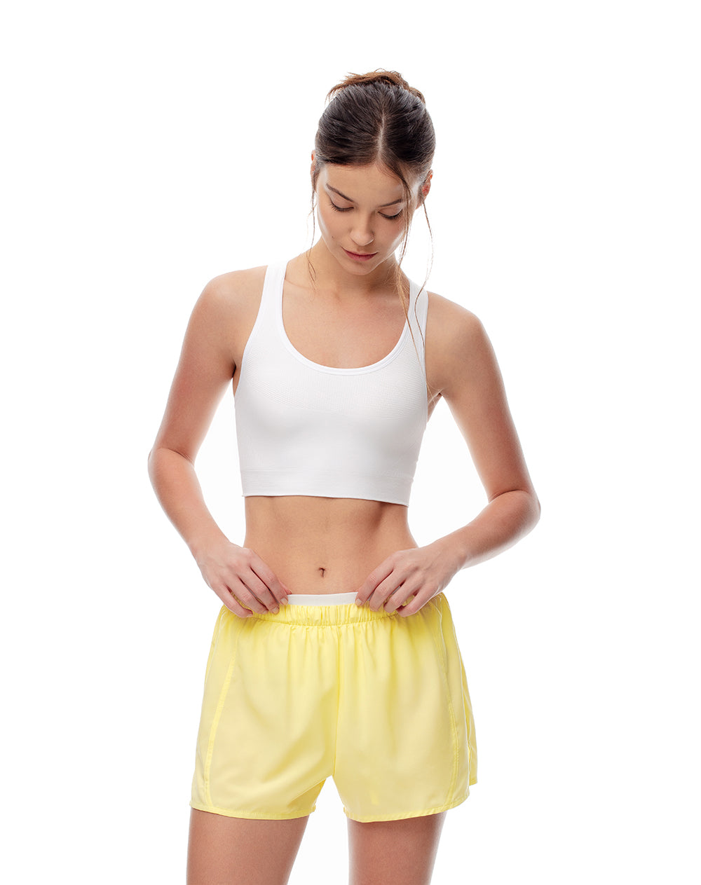 Short pantaloneta amarillo