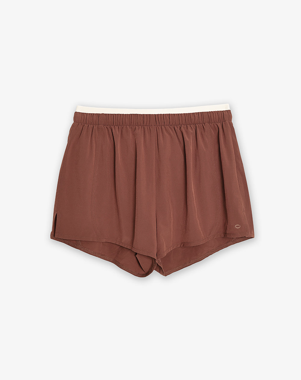 Short deportivo café mujer