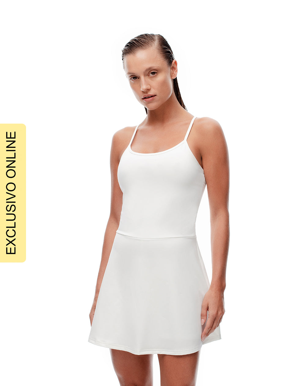 Vestido corto blanco