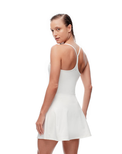 Vestido deportivo ciclista interno blanco mujer