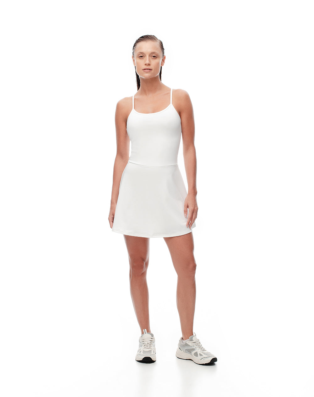 Vestido deportivo ciclista interno blanco mujer