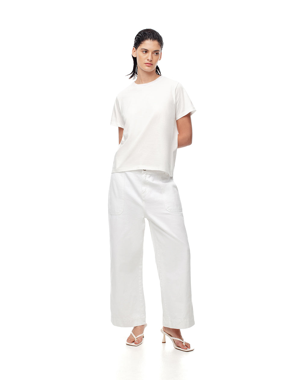 Camiseta Lexu regular fit manga corta blanca