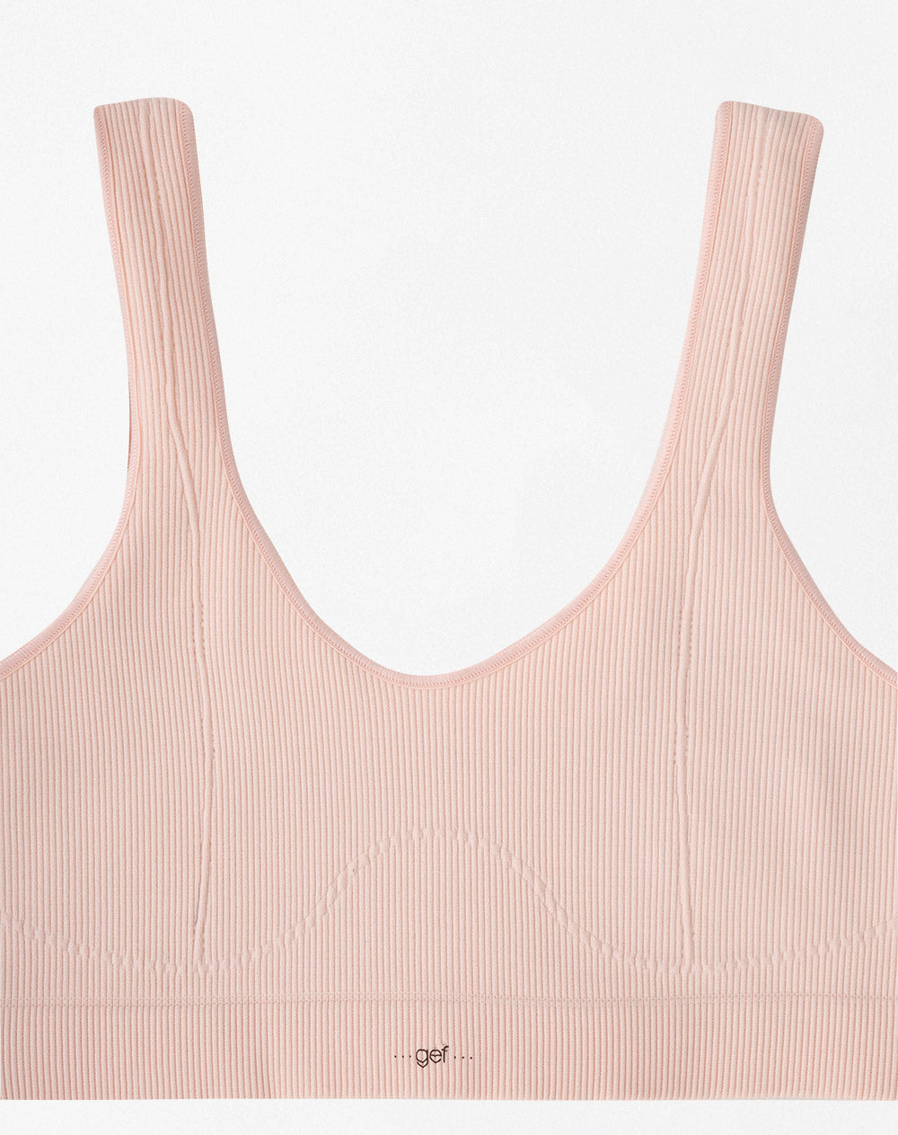 Top soporte medio pocas costuras melón