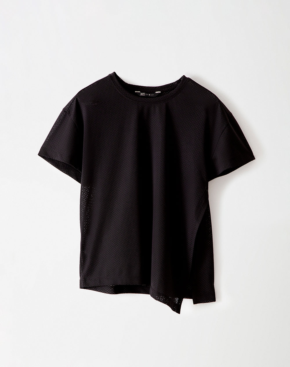 Camiseta deportiva secado rápido negra mujer