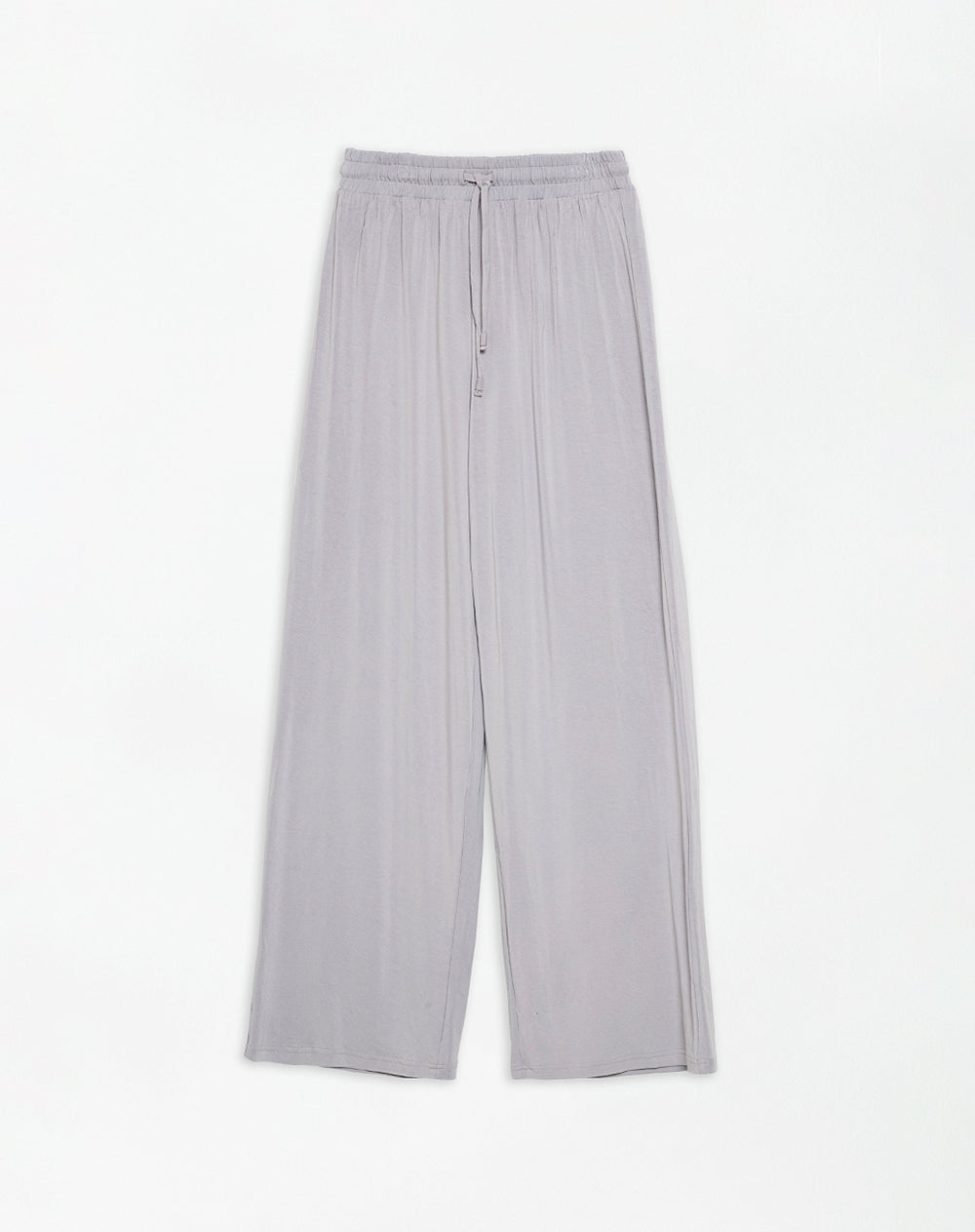 Pantalón relaxed fit tiro medio gris