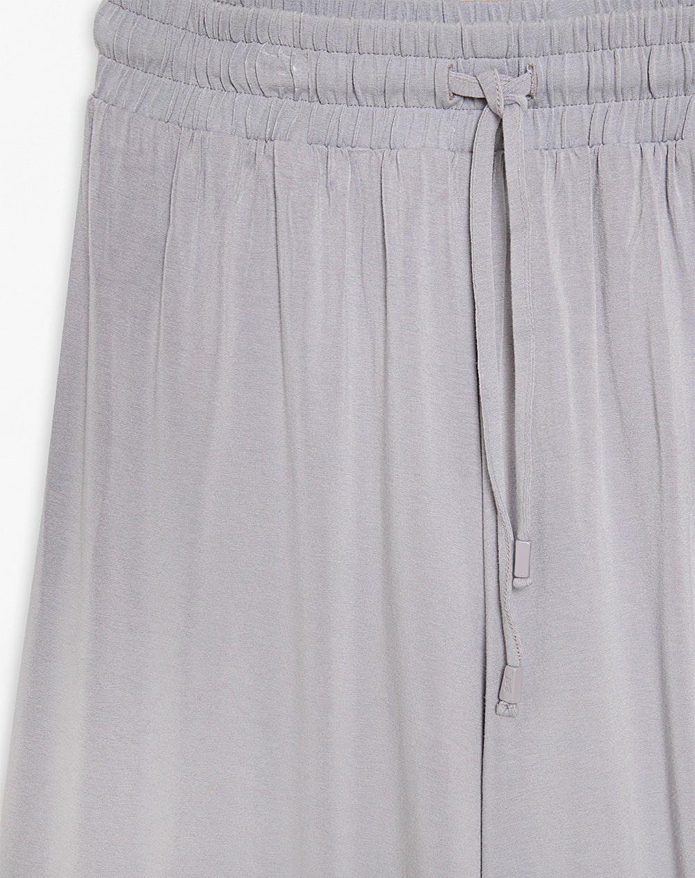 Pantalón relaxed fit tiro medio gris