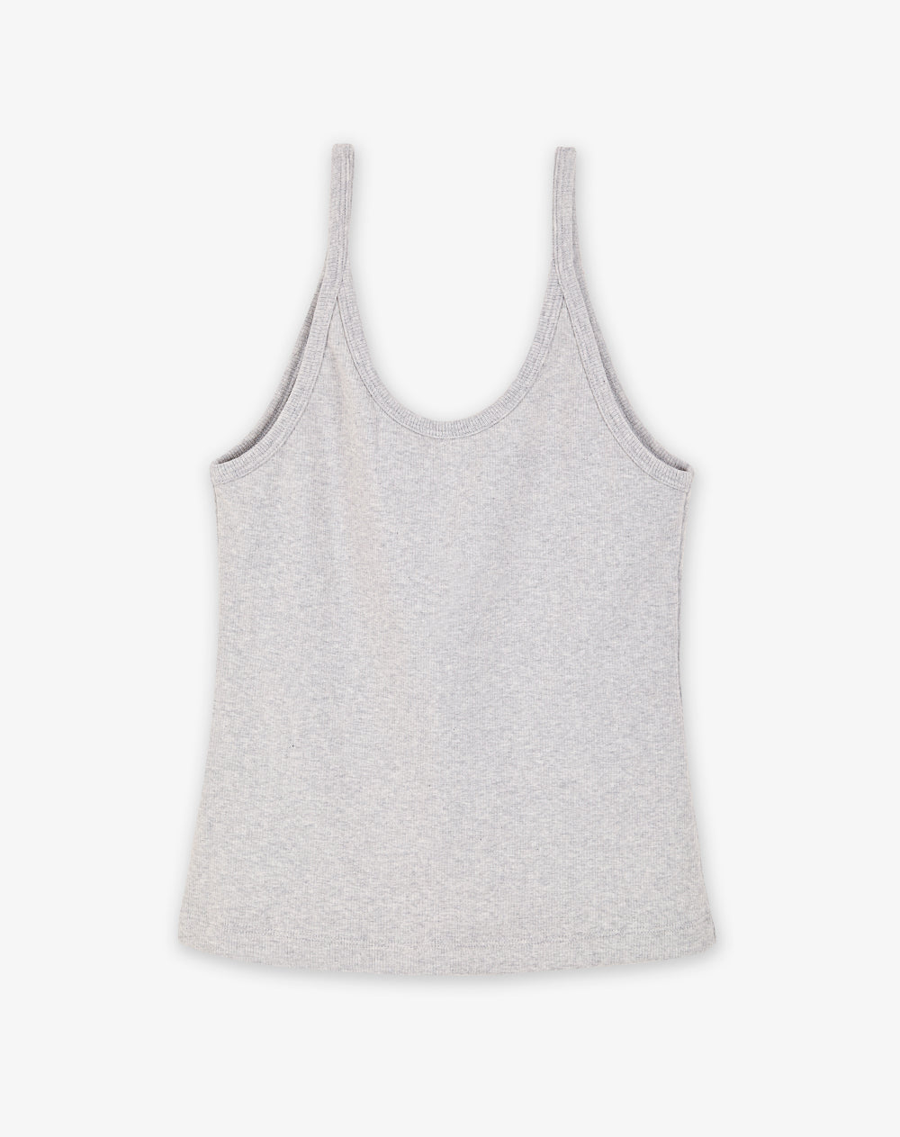 Camiseta slim fit tiras gris jaspeada