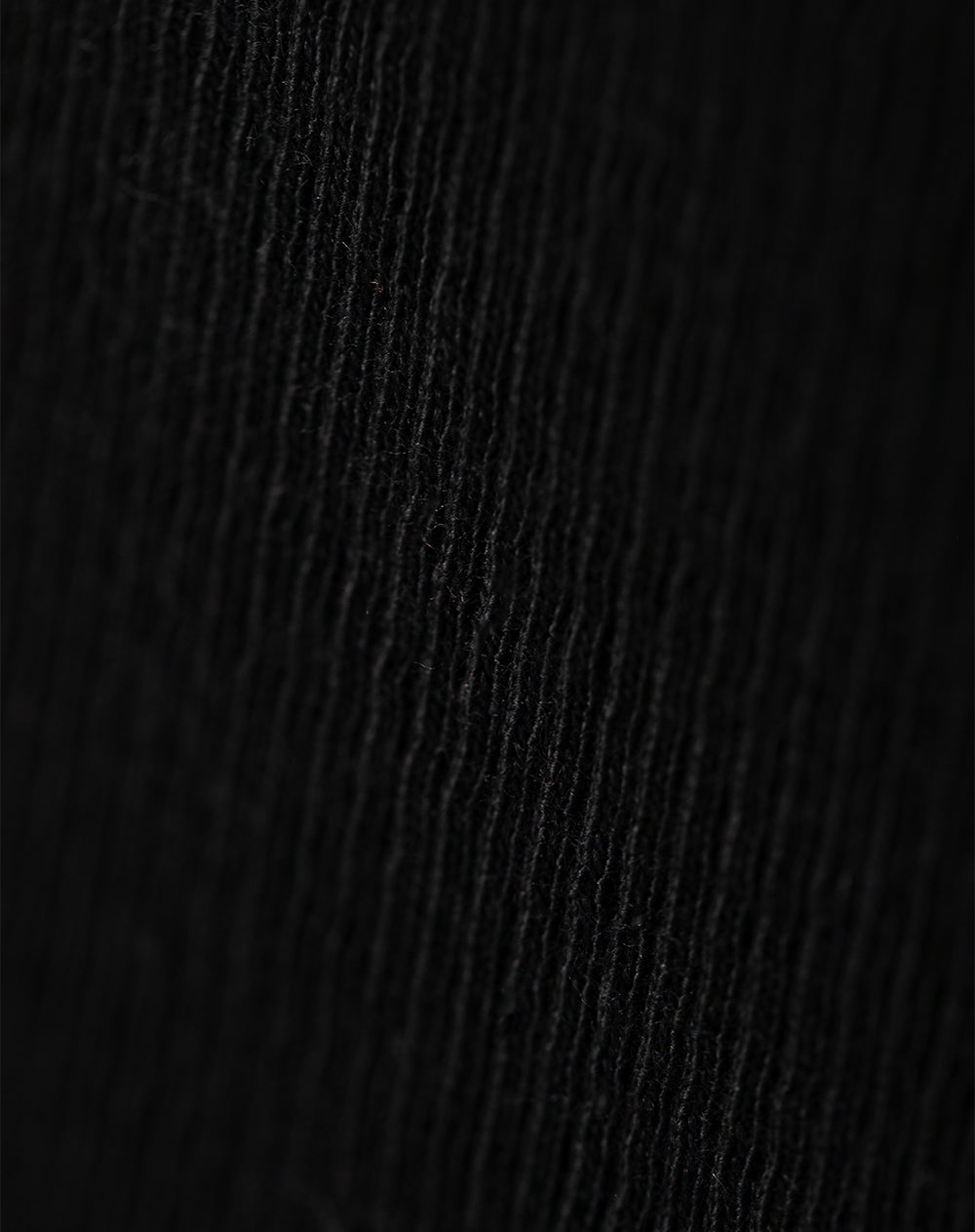 Camiseta manga sisa slim rib algodón negra mujer