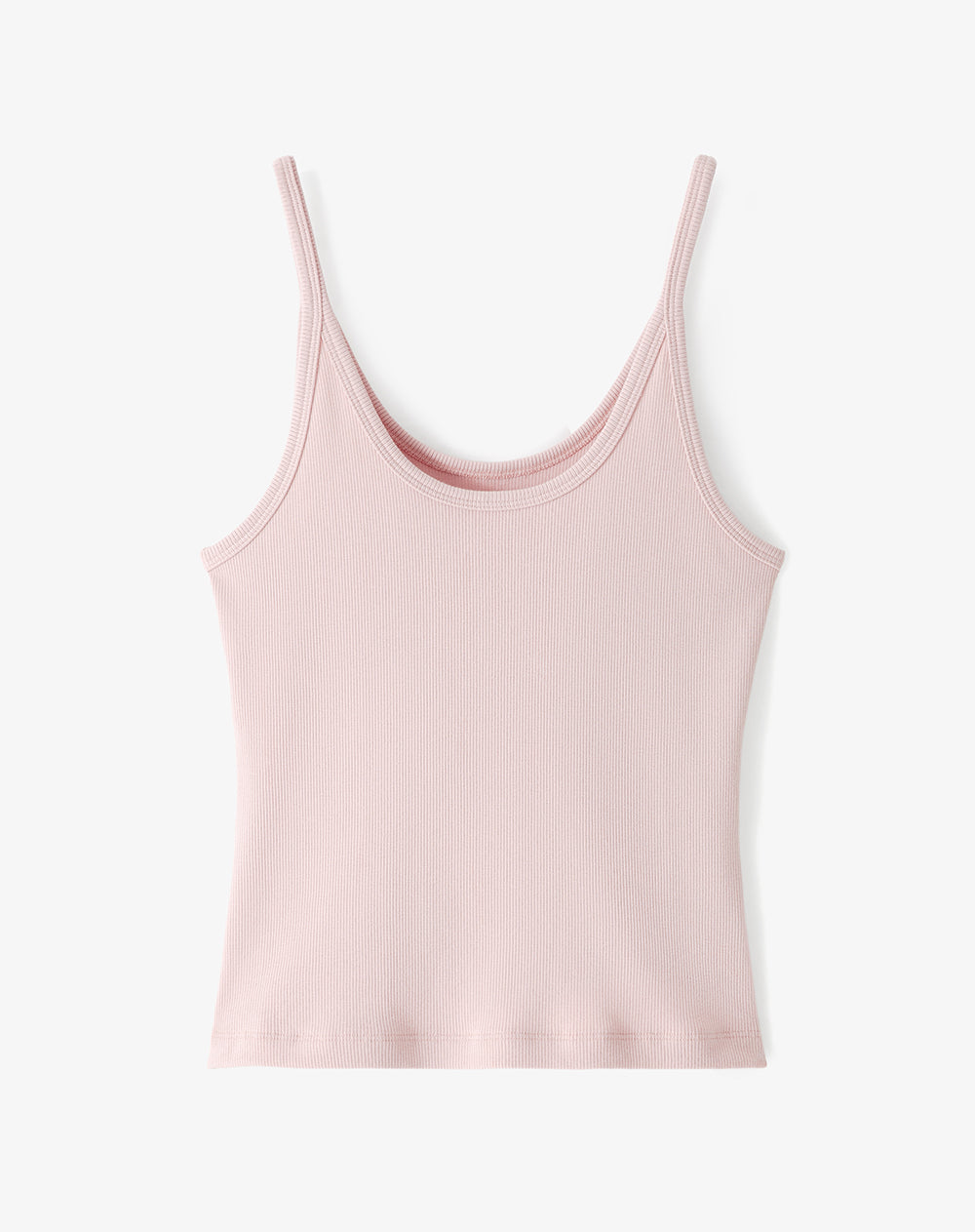 Camiseta manga sisa slim rib algodón rosa mujer