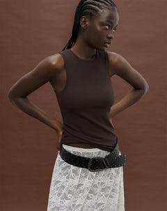 Camiseta fitted fit chocolate