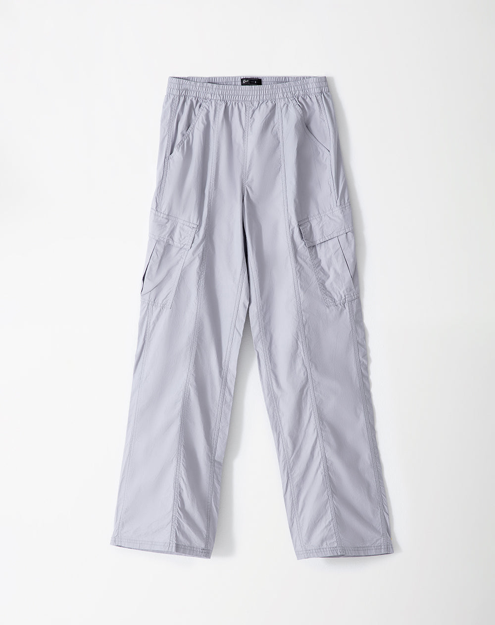 Pantalón regular fit tiro medio en drill gris