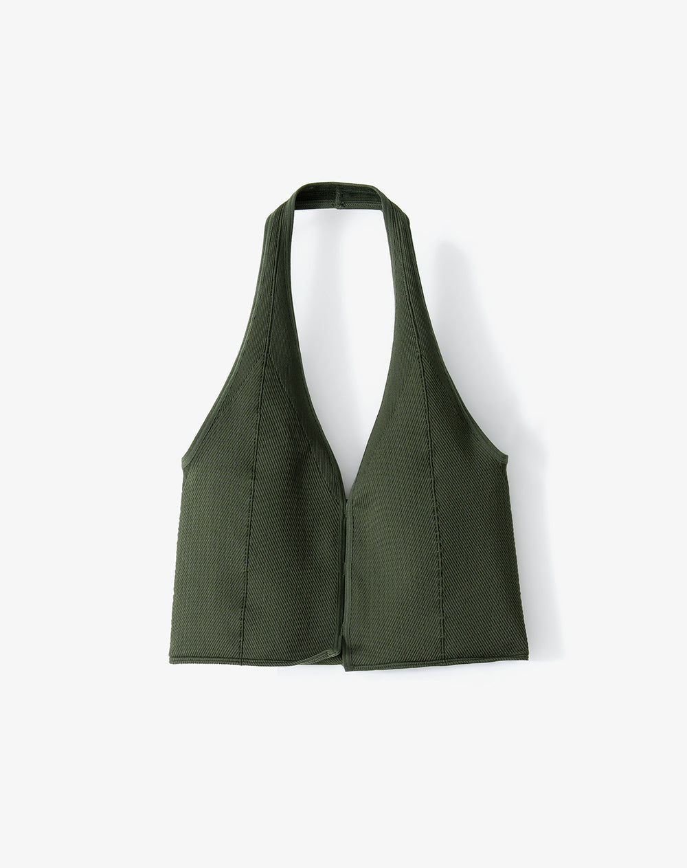 Pack x2 crop top halter seamless verde + vinotinto mujer