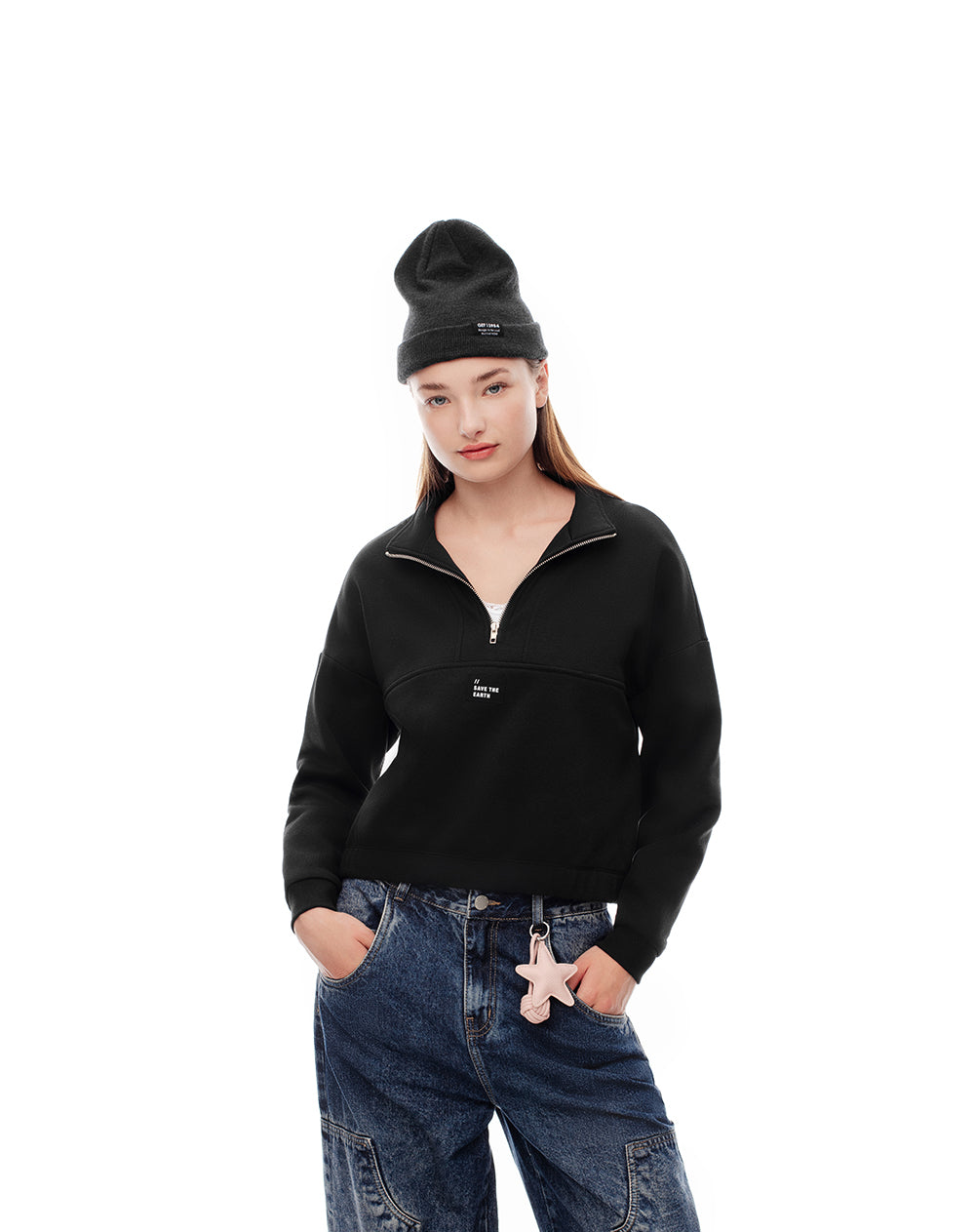 Buzo regular fit negro