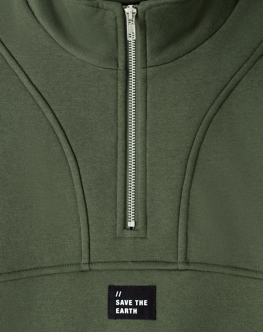 Buzo regular verde mujer