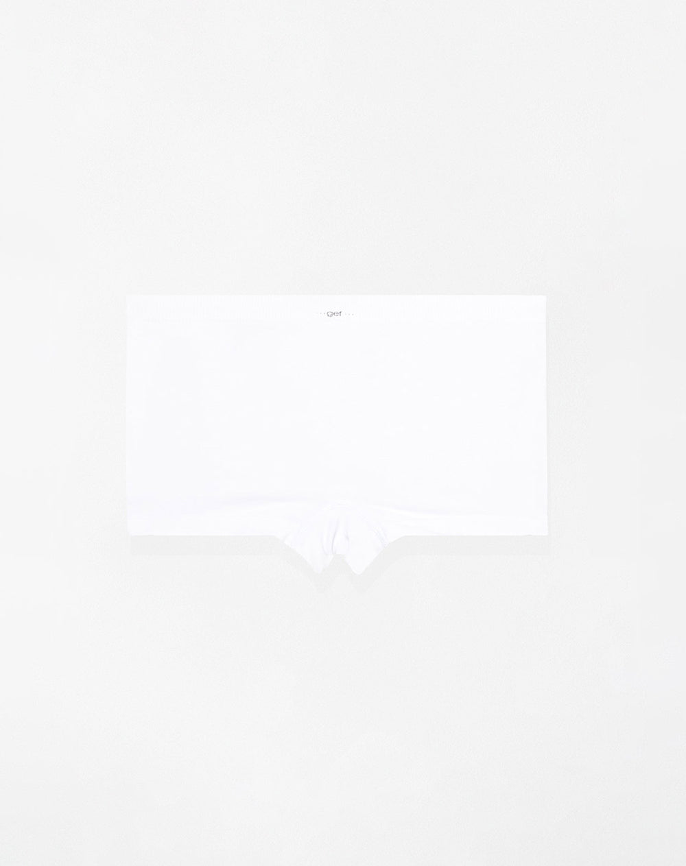 Panty boxer en seamless tiro medio blanco