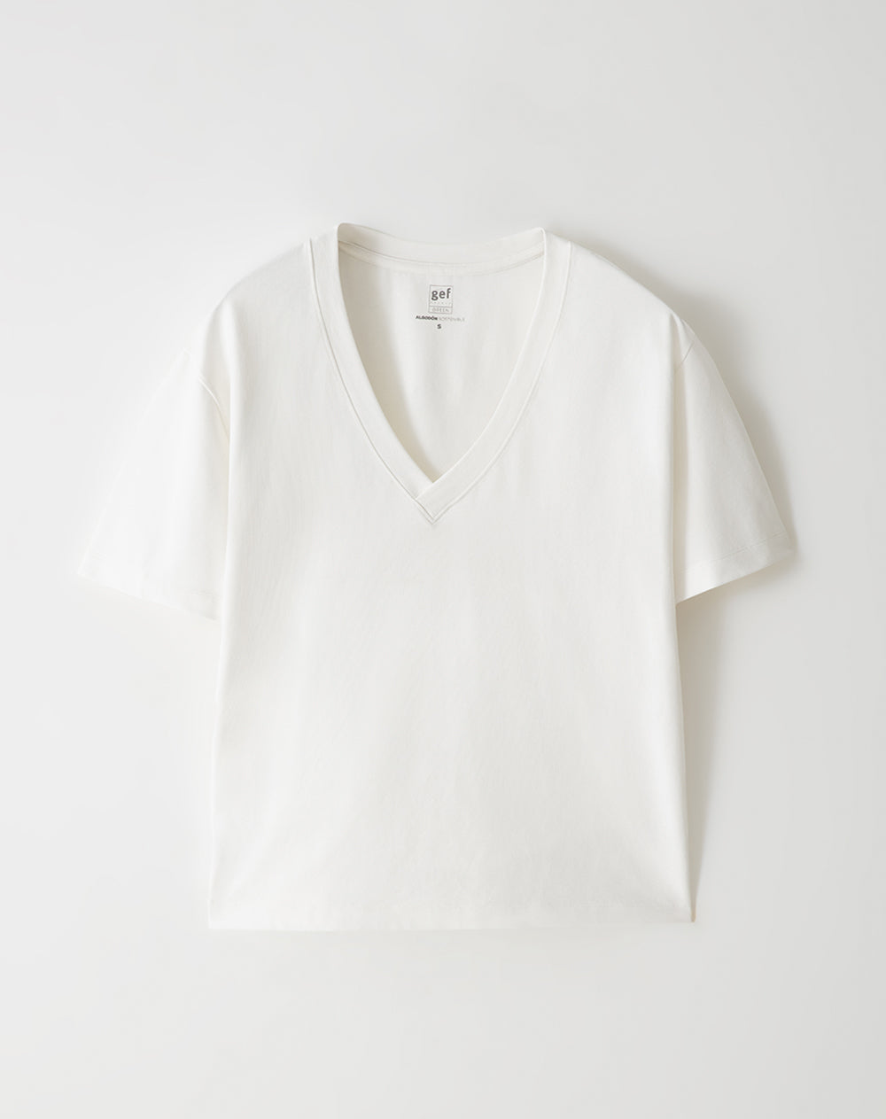Camiseta oversized fit manga corta blanca