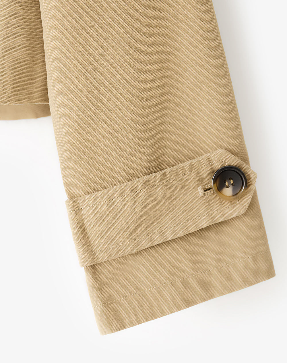 Chaqueta loose fit sin capucha en drill kaki