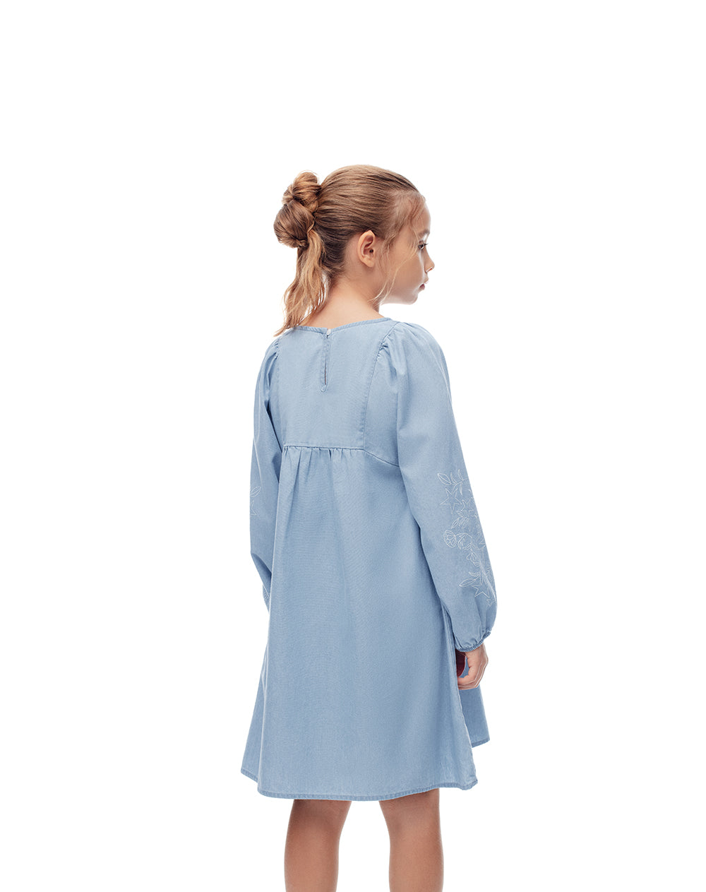 Vestido corto indigo medio