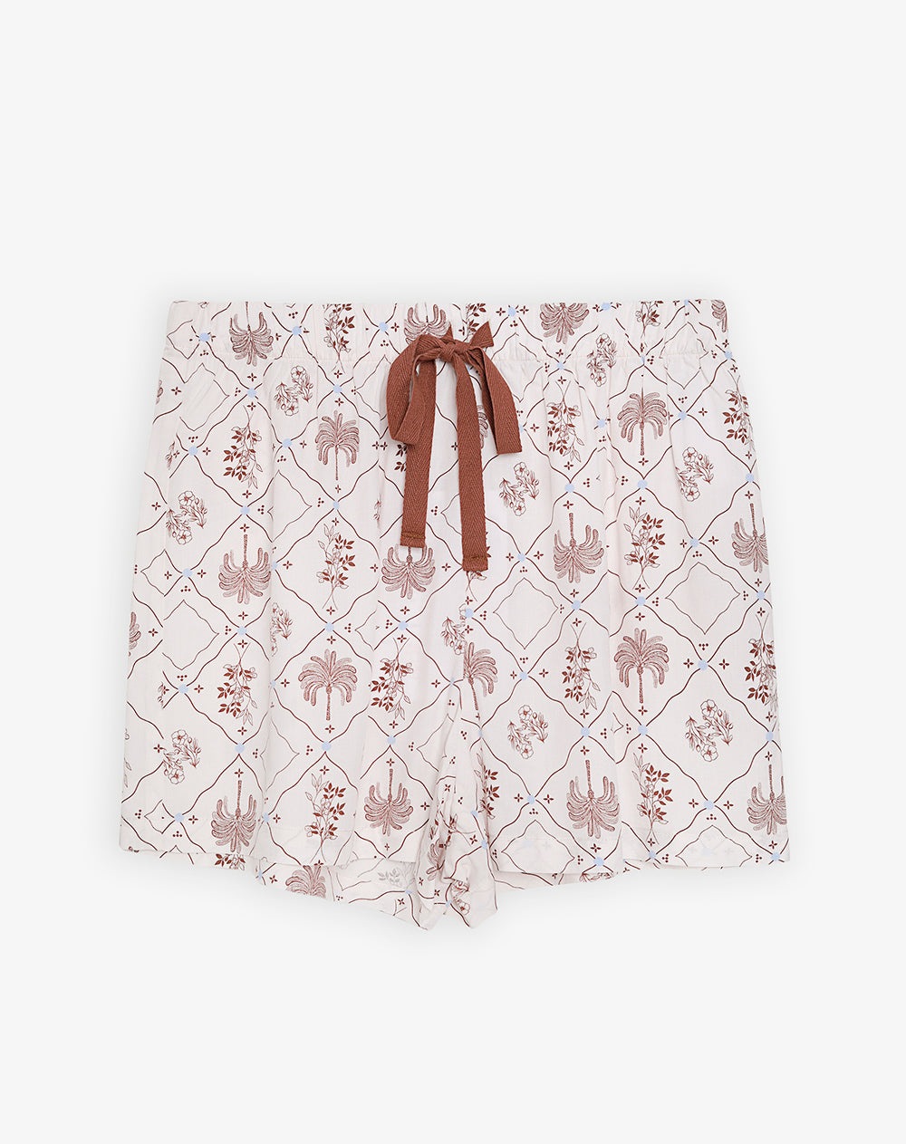 Short de pijama estampado mujer