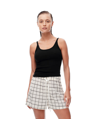 Short pantaloneta crudo estampado